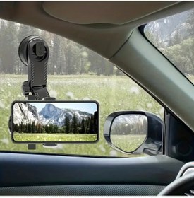 Resim 360 Derece Dönebilen Vakumlu Araç Telefon Tutucu 