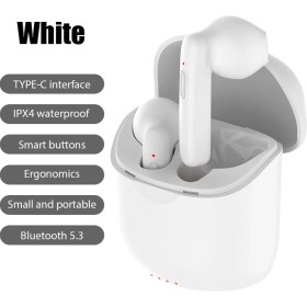 Resim Jingyi Yeni J220 Tws Fone Kablosuz Kulaklık Bluetooth 5.3 Kulaklıklar iPhone Xiaomi Samsung Için Şarj Kutusu Kulakiçi (Yurt Dışından) 