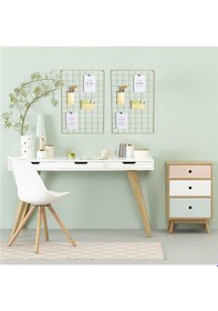 Resim Metal Tel Pano Gold Fotoğraf Askısı Notluk 40X60 Catchme (415765672) 