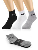 Resim Ozzy Socks 3 Çift Kısa Konçlu Tenis Spor Çorabı Asorti Paket 