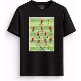 Resim Rabona Fashion Ispanya Efsane Kadro Retro Tişört 