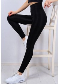 Resim Vienetta Kadın Siyah Peluşlu Termal Taytsiyahl/Xl Siyah 