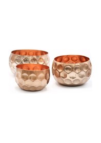 Resim Cuivre Bronz Metal Saksı Orta Boy 
