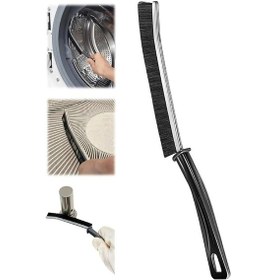 Resim İnce Kıl Temizlik Fırçası Banyo Mutfak Pencere Oluk Klozet Kenarı 