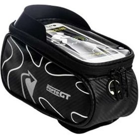 Resim Xbyc 842 Bisiklet Kadro Üstü Çanta Siyah Gri Çok Renkli 