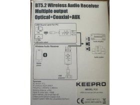 Resim Keepro Bluetooth Ses Kartı Bluetooth Optik Ses Çevirici USB Ses Kartı R30 
