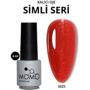 Resim Kalıcı Oje S025, Simli Canlı Kırmızı, 4 Ml 
