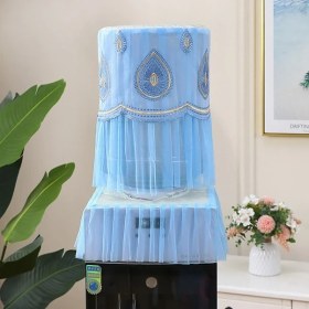 Resim Dashanshop 2 Adet Zarif Dantel Su Sebili Kılıfı - Dayanıklı Üst Açıklıklı Desenli 