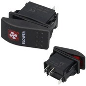 Resim Powermaster Havalandırma Sembollü Işıklı 3 Pinli On-off 12-24v Marin Switch-179269 