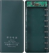 Resim Yeşil 18650 Power Bank 20000mah Usb Type C 5v Şarj Saklama Kutusu Pilsiz 