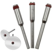 Resim BGA 3 adet Dremel geleneksel gravür makinesi mandrel disk tutucu mil 3mm 