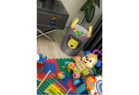 Resim Renkli Gökkuşağı Elsa ve Anna Bebek Çocuk Odası Oyuncak Sepeti 
