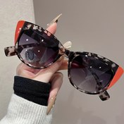 Resim Arkadaşlarla Alışveriş İçin Uygun Kadınlar için Bir Çift Geometrik Vintage Moda Gözlük 