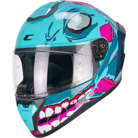 Resim Cgm 330R Rıot Undead Kapalı Kask Mavi/rosa 