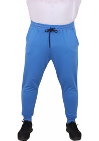 Resim Moc Grande Mocgrande Büyük Beden Basic Eşofman Altı Full Lycra 11516 Saks-Saks Saks Mavi 