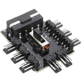 Resim 8 Port Fan Çoğaltıcı Hub Kartı Ide Güç Giriş Soketi Hız 