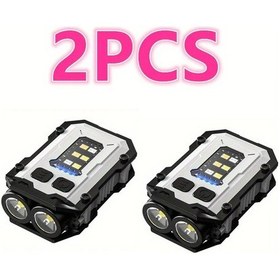 Resim Dream011 2 Adet Taşınabilir Çok Fonksiyonlu Anahtarlık Işığı Mini Led Fener Beyaz 