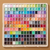 Resim 180 Renkli Su Temizleyici Pigment Seti - Tradisyonel Çin Ressamlığı, Tangka Kalemi ve Renkli Sanat Eserleri için Canlı Katı Renkler - Sanatçılar İçin Profesyonel Sınıf, Sanatçı Malzemeleri, Sanatsal Ressamlık, Canlı Renk Paleti, Profesyonel Kalite 