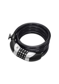 Resim Magnum 3111 10X1800 Mm Şifreli Bisiklet Kilidi Mat Siyah - Yeşil 