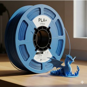 Resim Aral Teknoloji Hyper PLA+ Filament - Yüksek Hızlı ve Kaliteli 3D Baskılar (Mavi) 