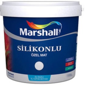 Resim Marshall Kum Beji Silikonlu Özel Mat Iç Cephe Boyası - 7,5 Lt / 10 Kg 