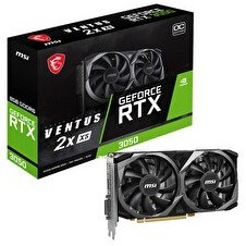 Resim MSI VGA GeForce RTX 3050 Ventus 2X XS 8G OC RTX3050 8 GB GDDR6 128 Bit Dx12 PCIe 4.0 X8 Ekran Kartı 