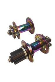 Resim SARİSSA BİSİKLET Rainbow Bisiklet Göbek Seti Ön Arka Kaset Göbek Seti 32 Delik 6 Vida Qr Mandal Rulmanlı 