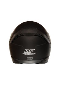Resim Mts M-910 Güneş Vizörlü Siyah Camlı Kapalı Motosiklet Kaskı Mat Siyah 