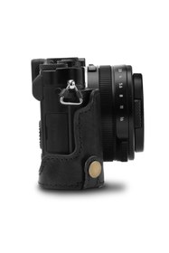 Resim MegaGear Panasonic Lumix Dc-lx100 Iı Tek Dip Hakiki Deri Fotoğraf Makinesi Kılıfı 