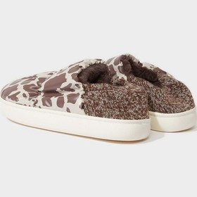 Resim Defacto Kadın Desenli Düz Taban Panduf F1617ax25wnbn340 Kahve-bn340 