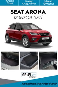 Resim GRAFICAR DESIGN Seat Arona Konfor Seti-iç Trim Kumaş Kadife Kaplama-ses Izolasyon Amaçlı Ürün/tüm Model Yılları 