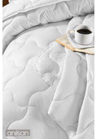 Resim 25'li 4 Mevsim Mikrofiber Çift Kişilik Yorgan 195x215cm Beyaz 