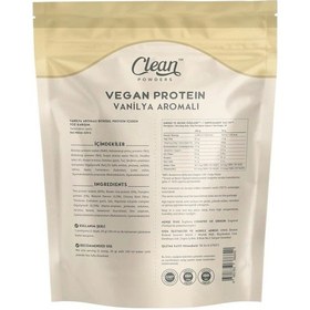 Resim Clean Powders Vegan Protein 600 Gr Vanilya 