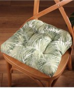 Resim Altınpamuk Altınpamuk Lüx Pofidik Palmiye Yeşil Sandalye Minderi Özel Lüx Di 