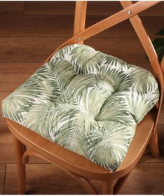 Resim Altınpamuk Altınpamuk Lüx Pofidik Palmiye Yeşil Sandalye Minderi Özel Lüx Di 