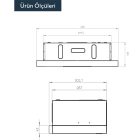 Resim Kumtel Inox Panel Sürgülü Aspiratör DS6-905 