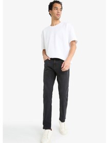 Resim Defacto Pedro Slim Fit Dar Kalıp Normal Bel Dar Paça Jean Pantolon F2922ax25aunm36 Antrasit 
