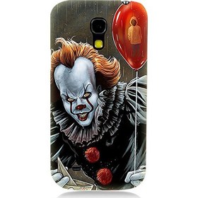 Resim Teknomeg Samsung Galaxy S4 Mini Korkunç Palyaço Desenli Tasarım Silikon Kılıf 