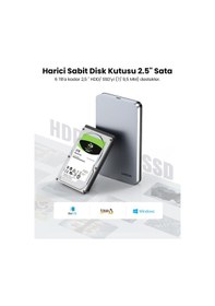 Resim Ugreen Usb To Usb C Gen2 2,5'' Hard Disk Kutusu, 70498 