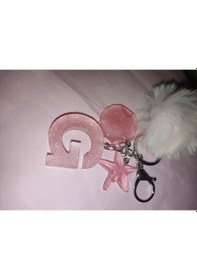 Resim Apeksdesign Pembe Deniz Kabuğu Deniz Yıldızı Ponponlu Anahtarlık 