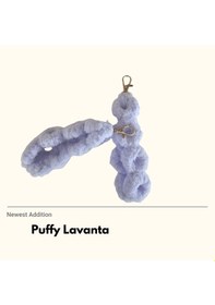 Resim Puffy Lavanta Telefon Askısı 