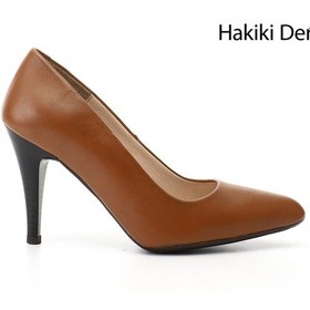 Resim Gönderi(R) Gönderi R Kadın Taba Antik Sivri Burun İnce Topuklu Hakiki Deri Stiletto Gdza134m0473 Taba 