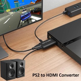 Resim Cosmostech Ps2 To HDMI Dönüştürücü Adaptör - 3.5mm Ses Çıkışlı, Ps2 Görüntü Hdtv ve Monitör Uyumlu 