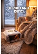 Resim 2000w Elektrikli Turbo Fanlı Isıtıcı, Termostatlı, Sıcak-soğuk Hızlı Isıtma, 25 M Alan Kapasitesi 