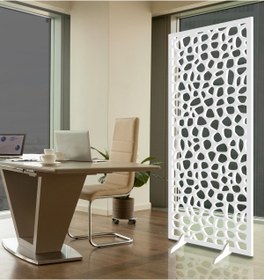 Resim Liar Dekor Liar Ahşap Seperatör (paravan) - Ksp-11 - (18 Mm) (85 Cm X 210 Cm) (beyaz) 