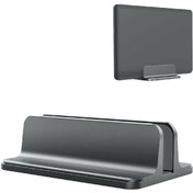 Resim iDock Dikey Genişliği Ayarlı Laptop Macbook Standı Space Gray 