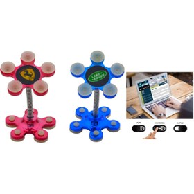 Resim Genel Markalar 2 Adet Çift Taraflı Vantuz Papatya Telefon Tutucu,Kriko Notebook Telefon Kamera Kapatıcı Set1 Mıknat 