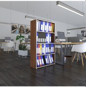 Resim Kenzlife Klasörlük Raflı Erlinay Cvz 140 80 30 Kitaplık Ofis Arkalıksız Çok Renkli 