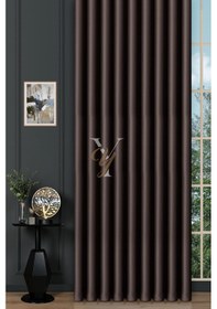 Resim Blackout Fon Perde V-2011 Koyu Kahve Koyu Kahve 