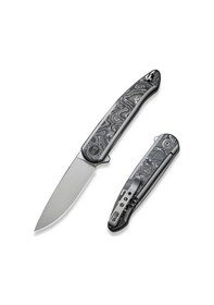 Resim We Knife Smooth Sentinel Cf Titanium Aluminum Foil Kamp Çakı Gri - Siyah 